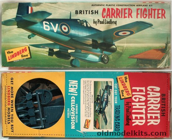 Lindberg 1/48 Grumman F6F Hellcat - British Carrier Fighter Cellovision Issue, 558-98 plastic model kit
